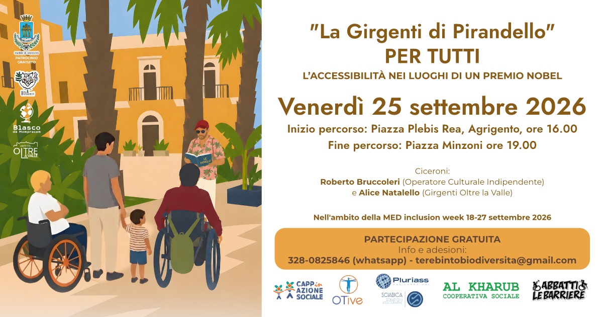 La Girgenti di Pirandello diventa accessibile a tutti: oggi il percorso dedicato all’inclusione La Girgenti di Pirandello diventa accessibile a tutti: oggi il percorso dedicato all’inclusione