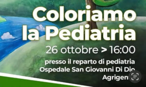 “Coloriamo la Pediatria”: oggi al San Giovanni di Dio