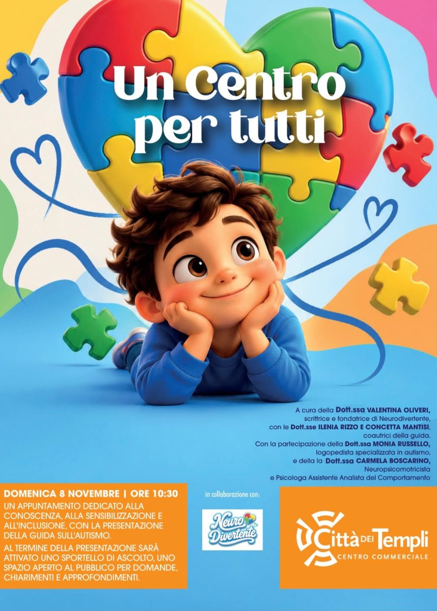 Centro commerciale Città dei Templi, un’iniziativa per informare sull’autismo Centro commerciale Città dei Templi, un’iniziativa per informare sull’autismo